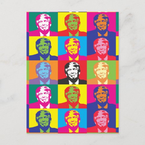 Donald Trump Pop Art Postcard