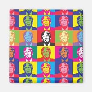 Donald Trump Pop Art Square Magnet