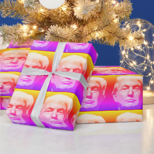 DONALD TRUMP POP ART WRAPPING PAPER