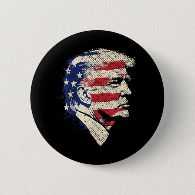 Donald Trump Portrait  Button (Front)