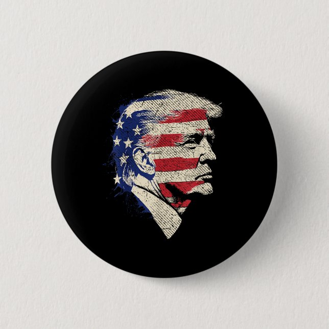 Donald Trump Portrait  Button (Front)