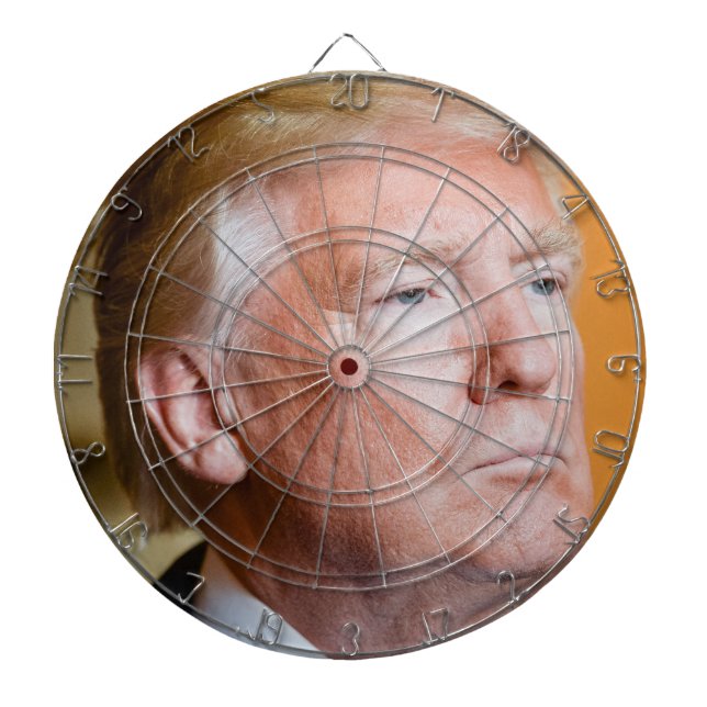 Donald Trump Portrait Dart Board (Front)