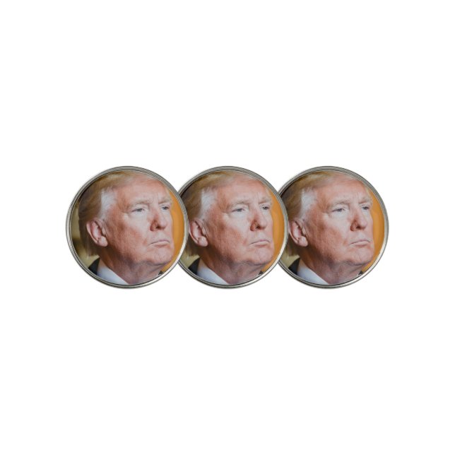 Donald Trump Portrait Golf Ball Marker (3 Up)