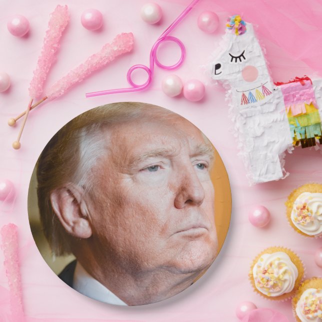 Donald Trump Portrait Paper Plates (Party)