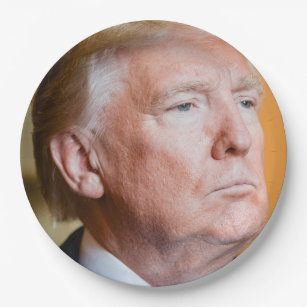 Donald Trump Portrait Paper Plates