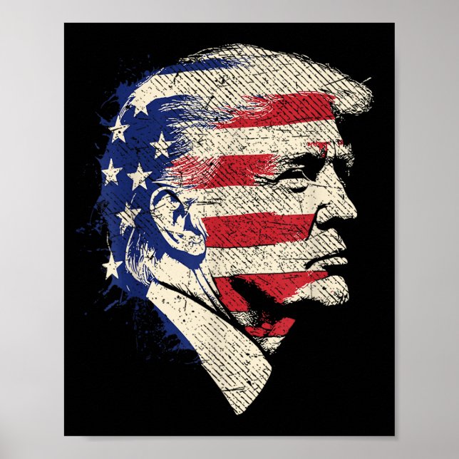 Donald Trump Portrait  Poster (Front)