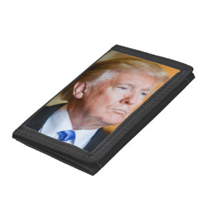 Donald Trump Portrait Tri-fold Wallet