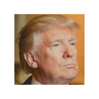 Donald Trump Portrait Wood Wall Art