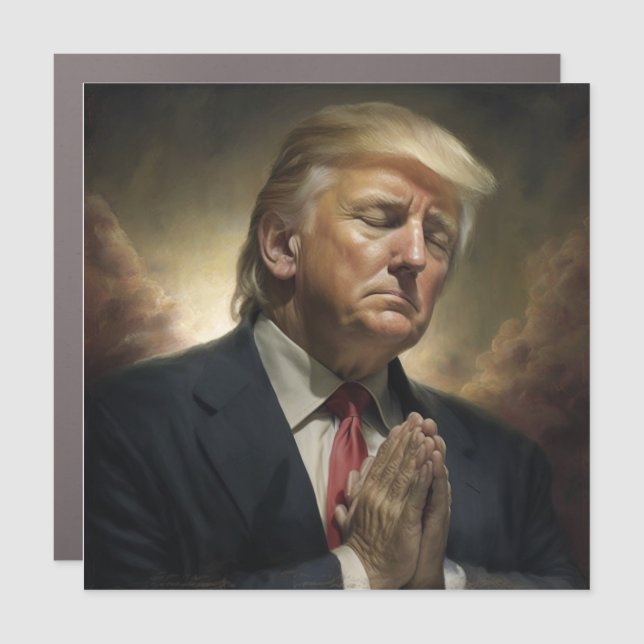 Donald Trump Pray For America  Car Magnet (Front)