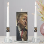 Donald Trump Pray For America Unity Candle Set<br><div class="desc">Show your love and pride for America with this stunning Unity Candle Set, featuring an inspiring image of President Donald Trump praying for the United States. This set is a powerful symbol of unity and coming together as a country to overcome any challenges and move forward as one nation, indivisible,...</div>