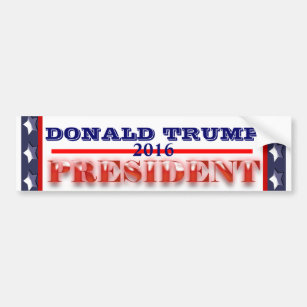 Donald Trump President 2016 Bumper Sticker