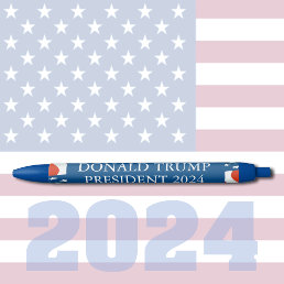 Donald Trump President 2024 Black Ink Pen