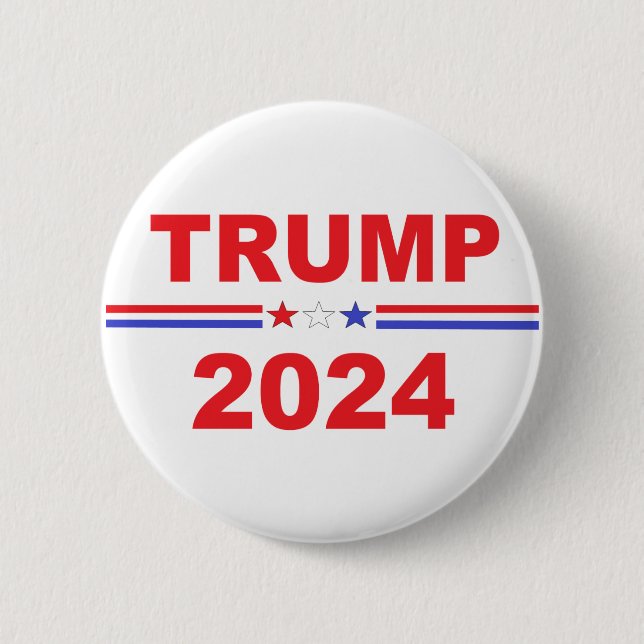 Donald Trump President 2024 Button (Front)
