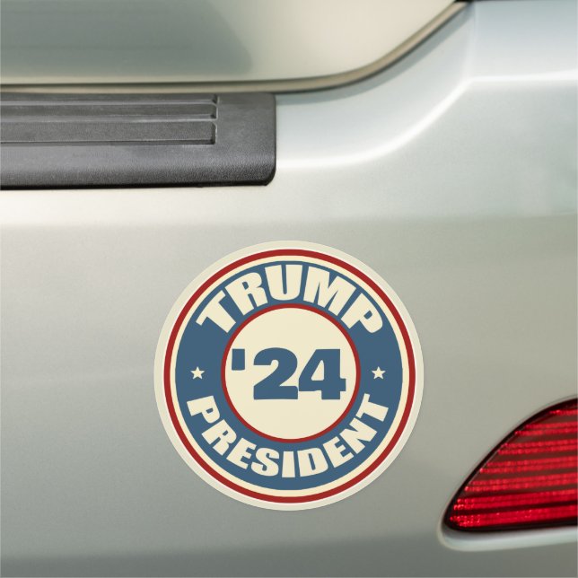 Donald Trump President 2024 Car Magnet (In Situ)