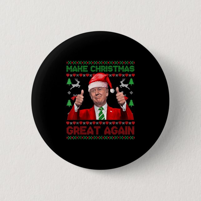 Donald Trump President 2024 Election Gifts Uni-adu Button (Front)