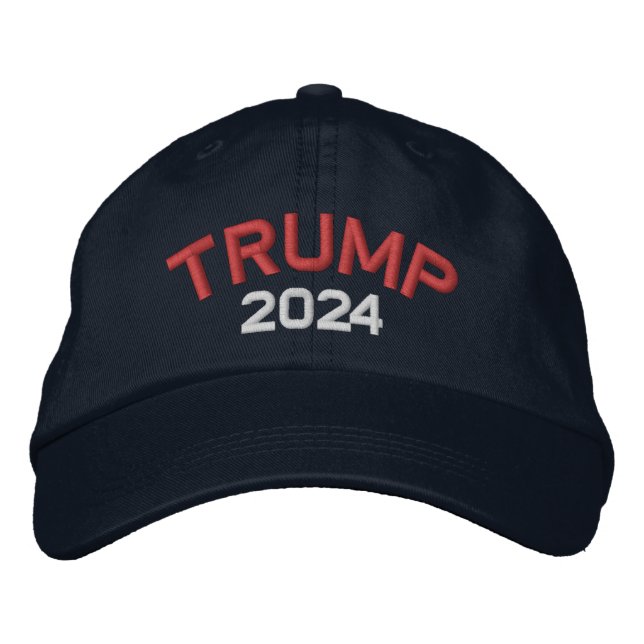 Donald Trump President 2024 Embroidered Baseball Cap (Front)
