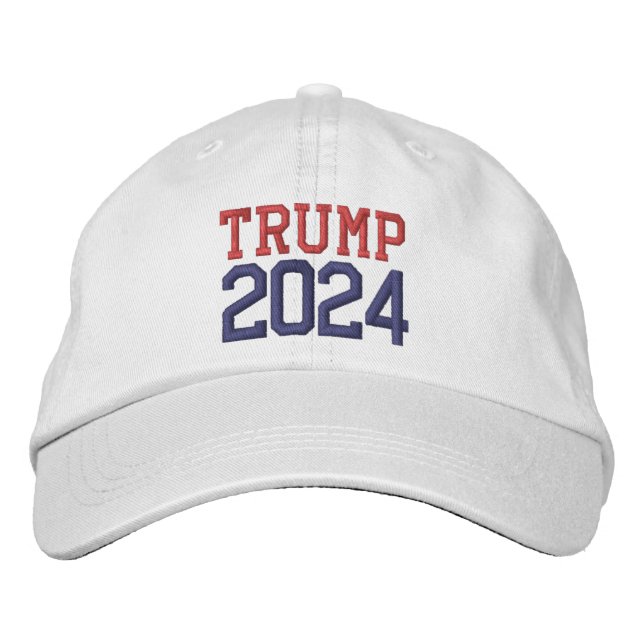 Donald Trump President 2024 Embroidered Baseball Cap (Front)