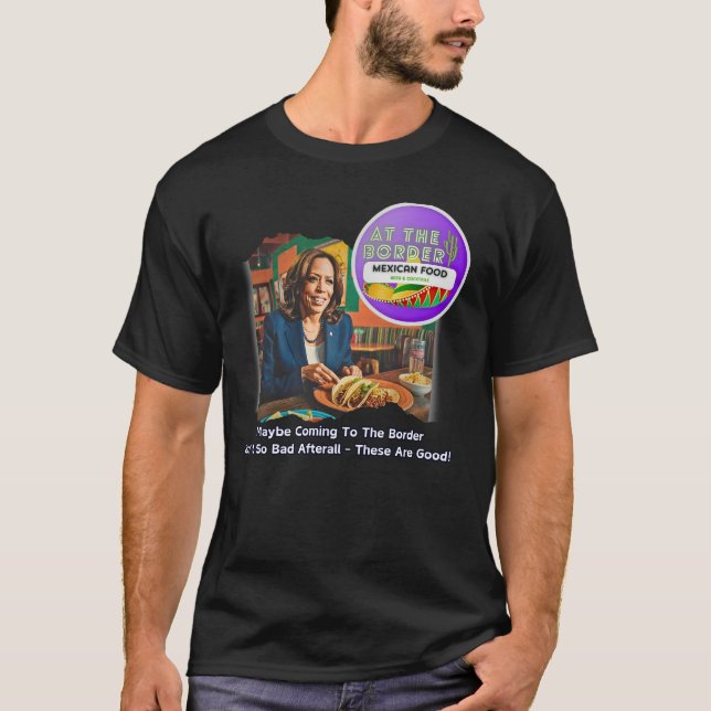 Donald Trump President 2024 Kamala Harris Border T-Shirt (Front)