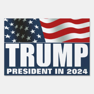 Donald Trump President 2024 Sign