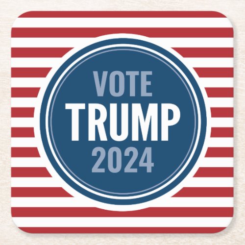 Donald Trump _ President 2024 Square Paper Coaster