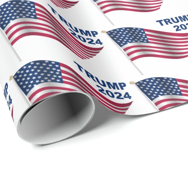 Donald Trump President 2024 Wrapping Paper (Roll Corner)