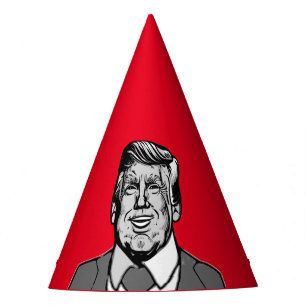 DONALD TRUMP PRESIDENT CARTOON PARTY HAT