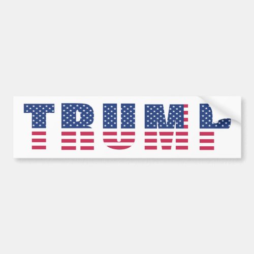 Donald Trump President Election 2020 American flag Bumper Sticker