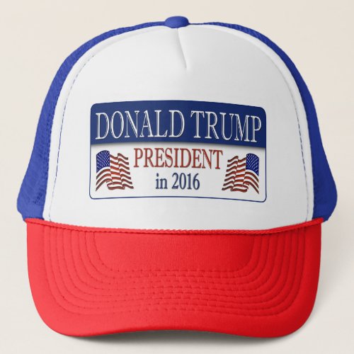 Donald Trump President in 2016 Trucker Hat