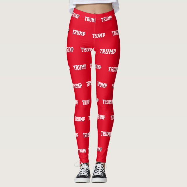 Donald Trump president red republican Leggings (Front)