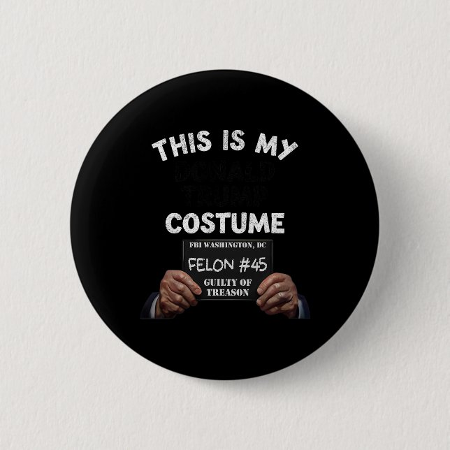 Donald Trump Prison Halloween Costume  Button (Front)