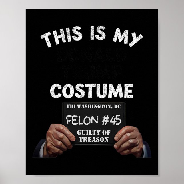 Donald Trump Prison Halloween Costume  Poster (Front)