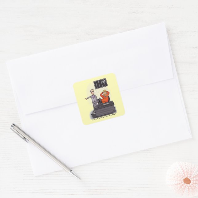Donald Trump Products Square Sticker (Envelope)