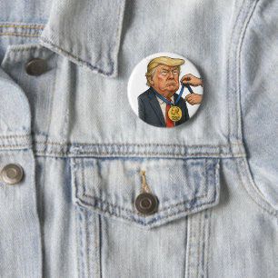 Donald Trump Receives Nobel Peace prize Button