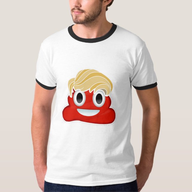 Donald Trump Red Poo - -  T-Shirt (Front)