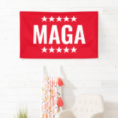 Donald Trump Red Stars Banner (Insitu)
