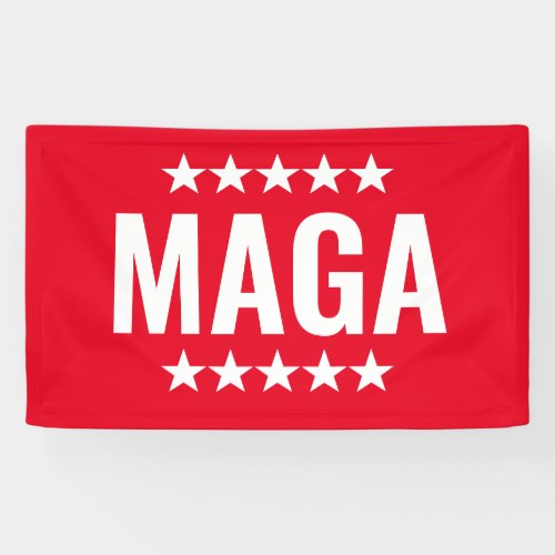 Donald Trump Red Stars Banner