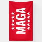 Donald Trump Red Stars Banner (Vertical)