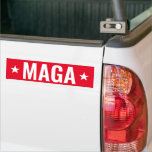 Donald Trump Red Stars Bumper Sticker