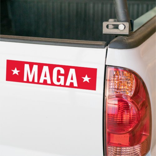 Donald Trump Red Stars Bumper Sticker