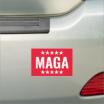 Donald Trump Red Stars Car Magnet