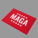 Donald Trump Red Stars Doormat