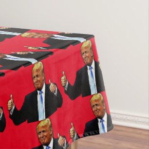 DONALD TRUMP red TABLECLOTH