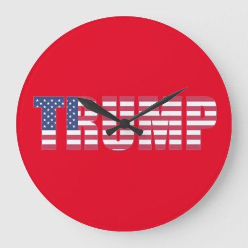 DONALD TRUMP RED wall clock