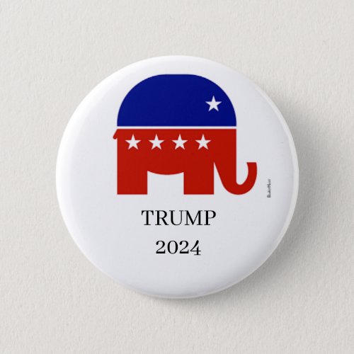 Donald Trump Republican 2024 Presidential Button
