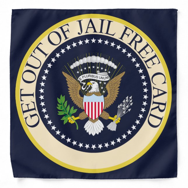 Donald Trump Republican President: Get Out Of Jail Bandana (Front)