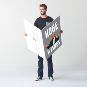 DONALD TRUMP RETIREMENT JUMBO GIANT CARDS