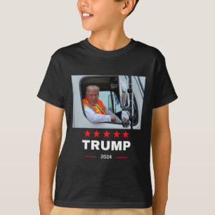 Donald Trump Rides In Garbage Truck 2  T-Shirt