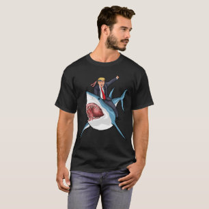Donald Trump Riding Shark T-Shirt