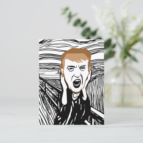 Donald Trumps scream Postcard
