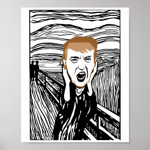 Donald Trumps scream Poster